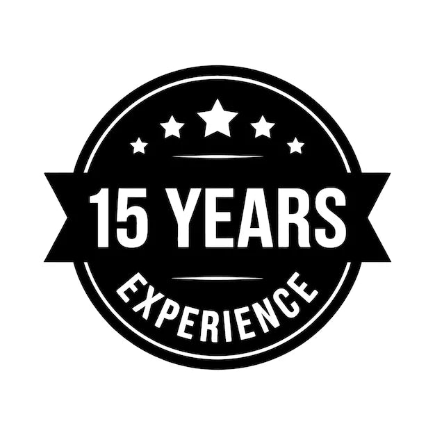 15 Years Experience Badge
