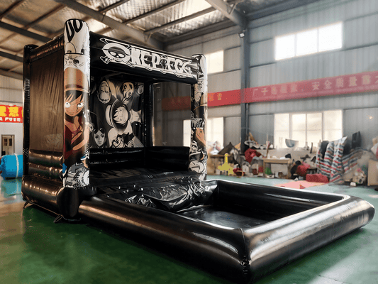 Black & Red Anime Themed Bouncer | Durable Inflatable for Parties and Rental Fleets - Jinshun Amusement Equipment