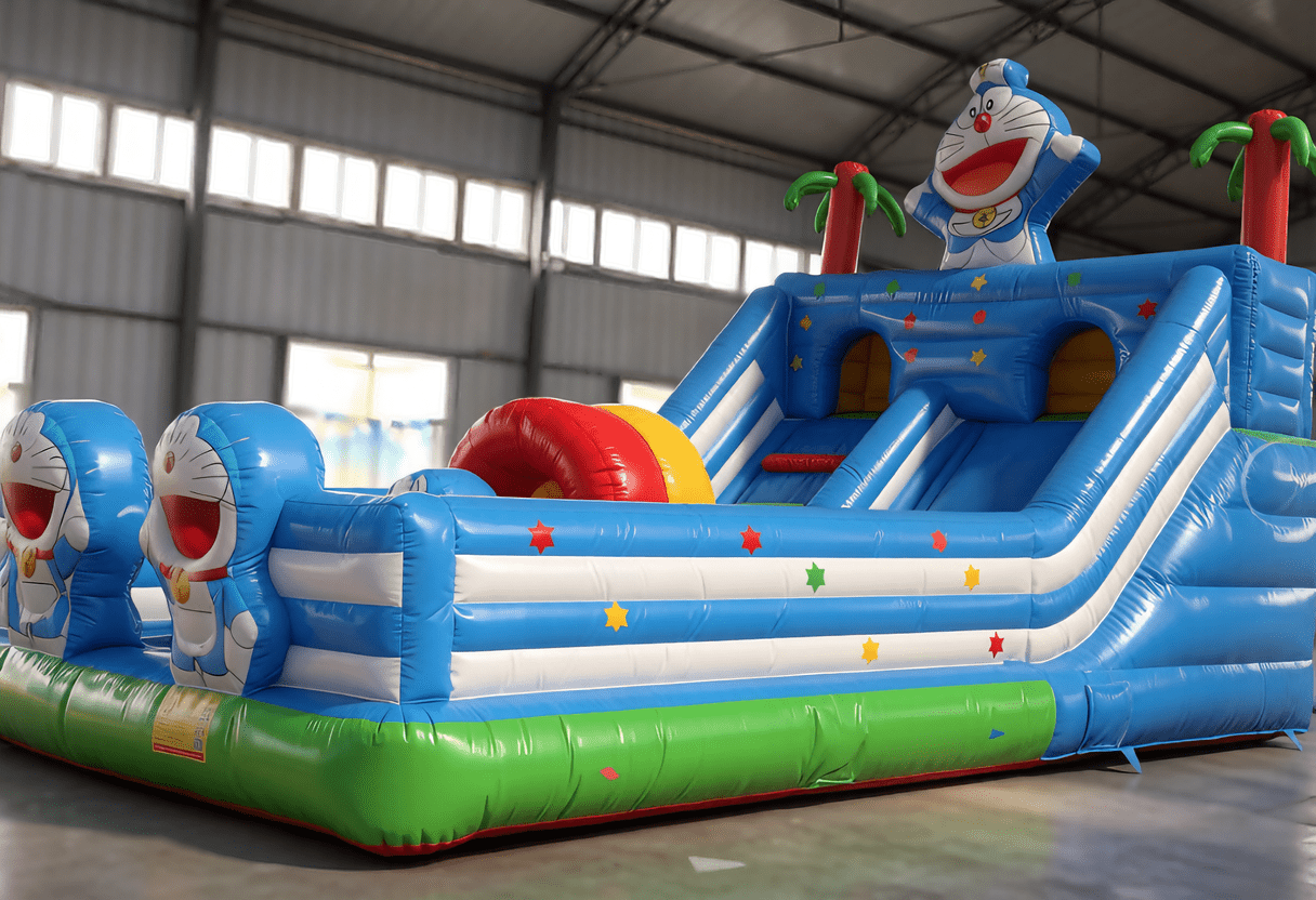 Commercial - Grade Doraemon Bounce House for Indoor/Outdoor Events - Jinshun Amusement Equipment