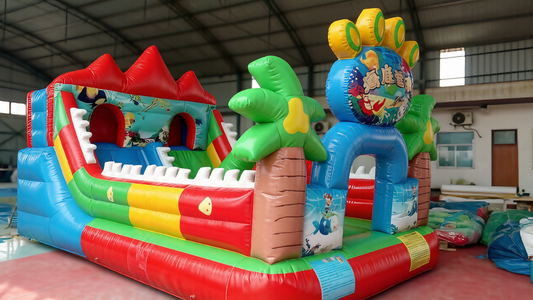 Commercial - Grade Inflatable Bounce House - Durable Jungle Theme Design for Events - Jinshun Amusement Equipment