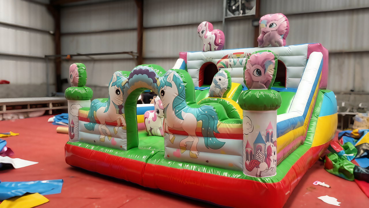 Commercial Unicorn Castle Bouncer for Themed Party Rentals & Play Centers - Jinshun Amusement Equipment