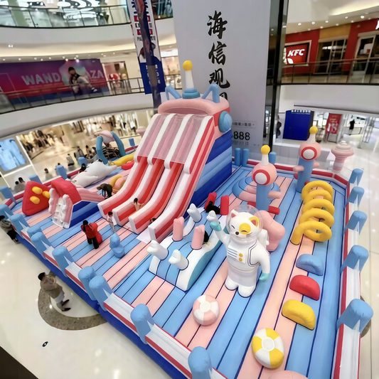 Complete Commercial Indoor Play Castle - Themed Slides, Bounce & Decorative Elements - Jinshun Amusement Equipment
