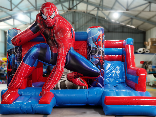 Official Spiderman Inflatable Bouncer | Superhero Bounce House for Themed Parties & Rentals - Jinshun Amusement Equipment
