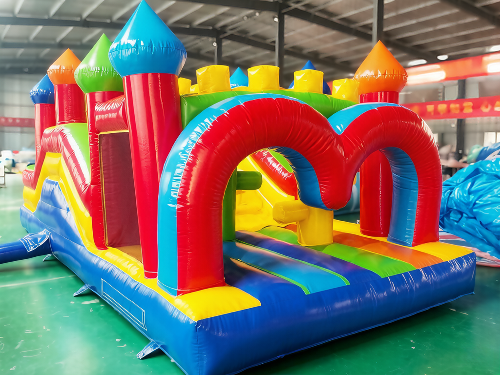 Rainbow Arch Inflatable Obstacle Course | Multi-Co