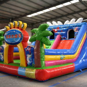 Commercial Cartoon Bounce House and Slide Combo
